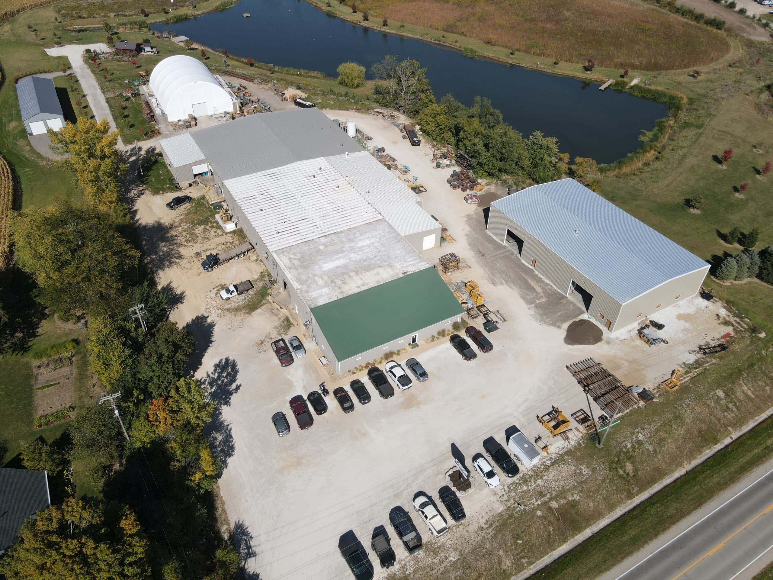 Aerial photo of the Eureka, Illinois manufacturing facility
